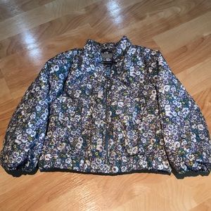 Baby gap flower puff jacket